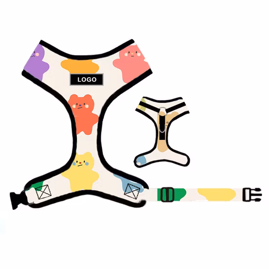 도매 애완 동물 의류 패션 신제품 개 하네스 산책 개를위한 작은 개를위한 귀여운 애완 동물 조끼